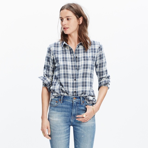 Madewell Tops - Madewell Slim Ex-Boyfriend Flannel